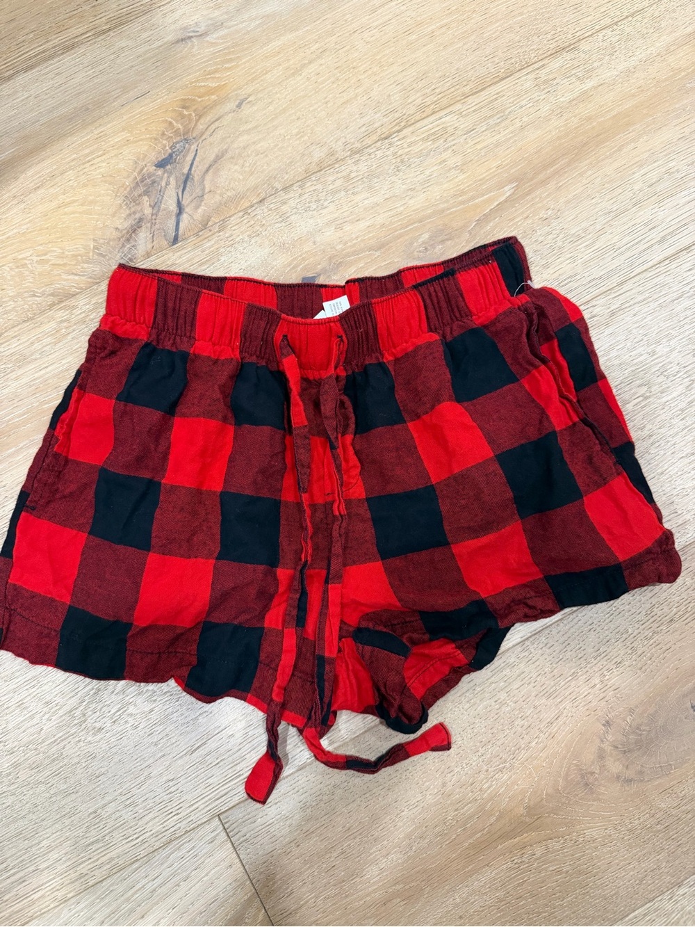 Auden Red & Black Buffalo Plaid Lounge Shorts
